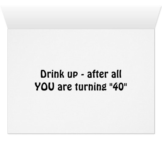 RELAX=TURNING 40 HUMOR (Inside Horizontal (Bottom))