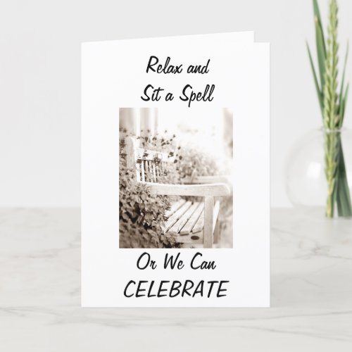 RELAX TWIN SISTER OR WE CAN CELEBRATE BIRTHDAY CARD
