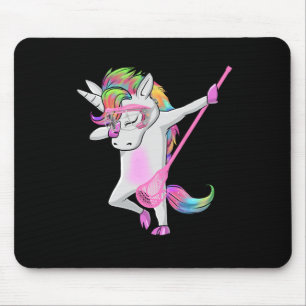 Relax Unicorn Dab Youth Lacrosse Tees Lacrosse Fun Mouse Pad
