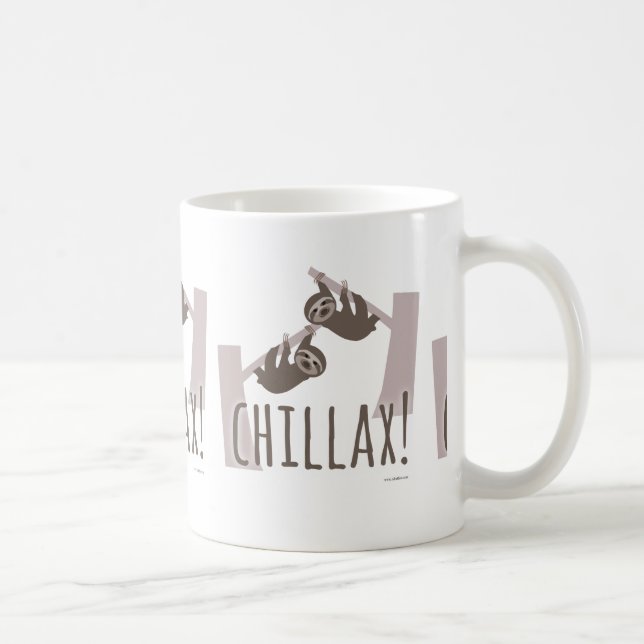 Relax with the Chillax Sloth Coffee Mug (Right)