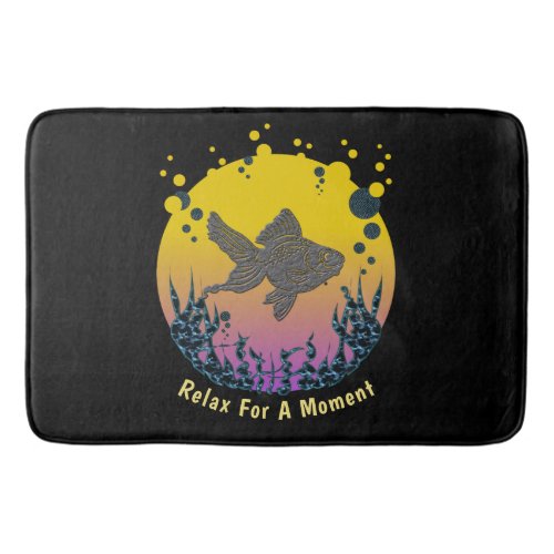 Relax Your Mind Under The Sea Personalize Bath Mat