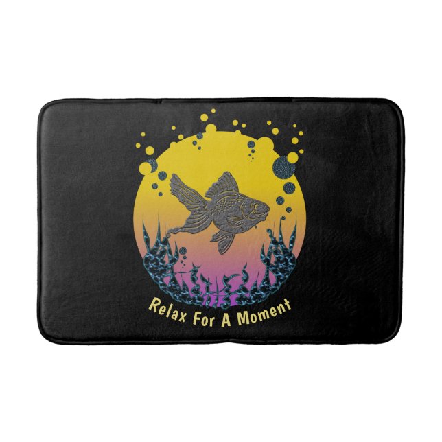 Relax Your Mind Under The Sea Personalize Bath Mat (Front)