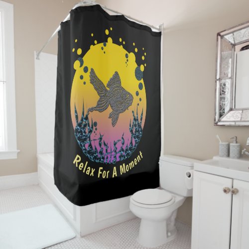 Relax Your Mind Under The Sea Personalize Shower Curtain