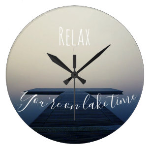 Lake Time Wall Clocks Zazzle