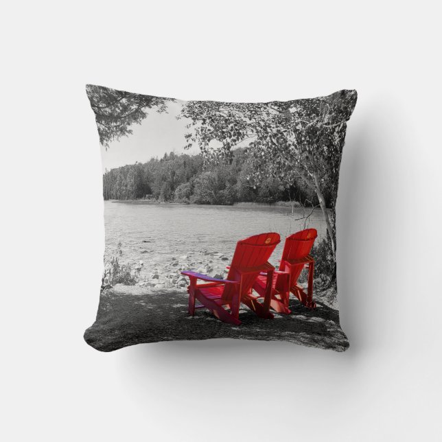 Relax you're on Lake time... Throw Pillow (Front)