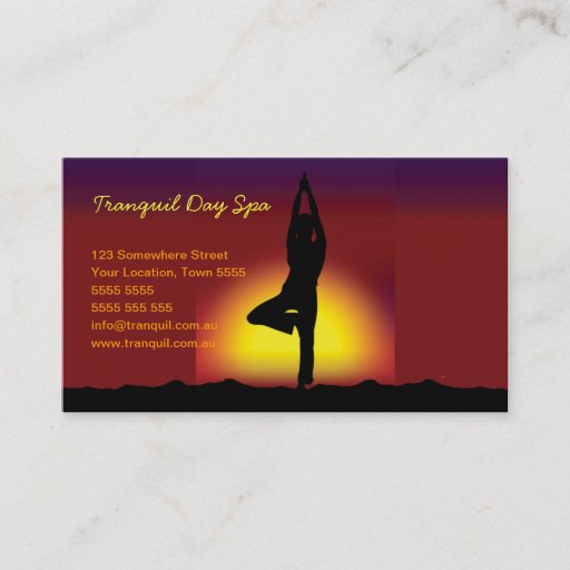 Customizable Relaxation Business Card