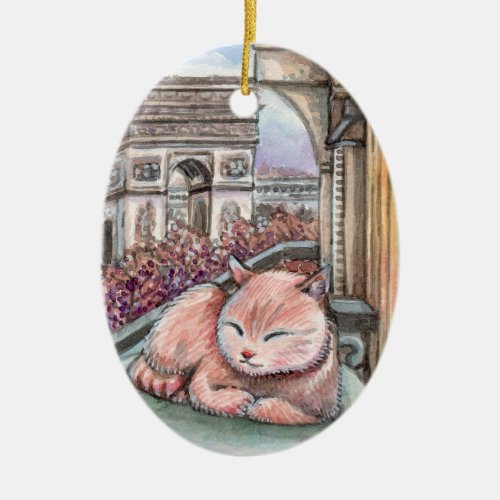 Relaxation Ceramic Ornament