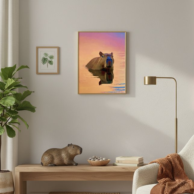 Relaxation Day Capybara  Photo Print (Creator Uploaded)