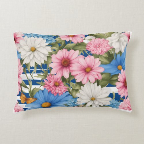 Relaxation in Bloom Unwind with Style _ Serene Fl Accent Pillow
