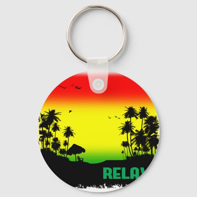 relaxation rasta keychain (Front)