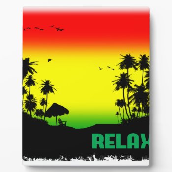 Relaxation Rasta Plaque by Shaneys at Zazzle