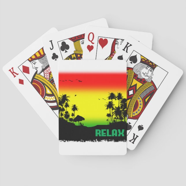 relaxation rasta poker cards (Back)