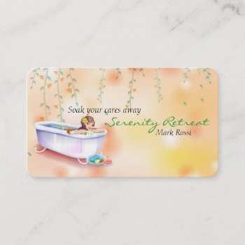 Relaxation Spa Business Card by artNimages at Zazzle