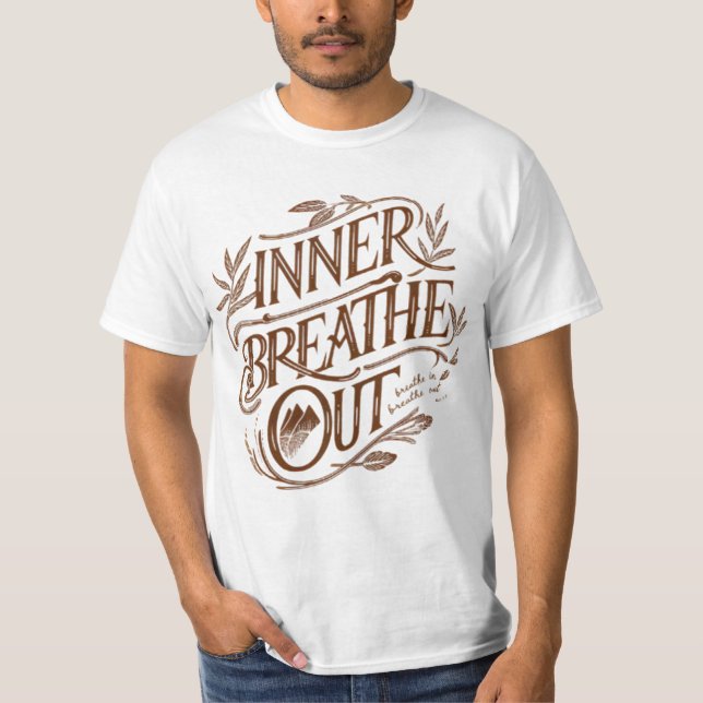 Relaxation & Wellness Art – Mindfulness Design T-Shirt (Front)