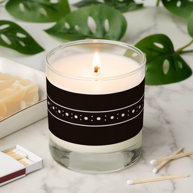 RelaxCup Black Blinky Scented Candle w lid (Lit)