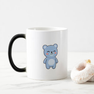 Relaxed Bear Minimal Kawaii Style Color Morph Mug