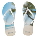 Relaxed Calm Beach Scene Palm Tree Flip Flops Relaxed Calm Beach Scene Palm Tree Flip Flops