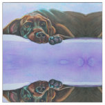 Relaxed Chocolate Lab Stripes Version 1 Fabric