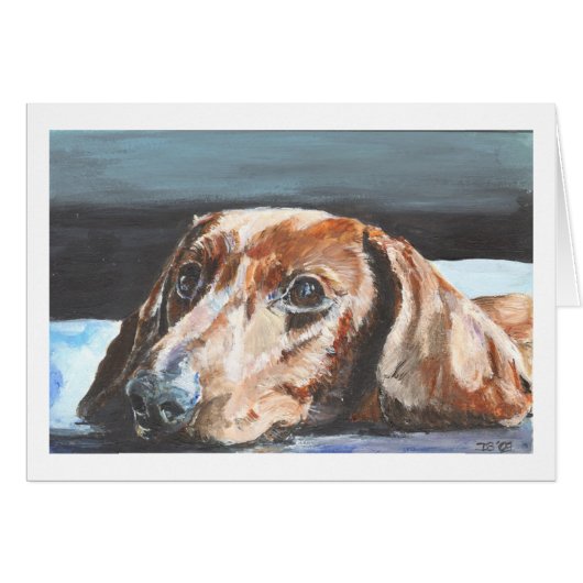 Relaxed Dachshund Cards (Front Horizontal)