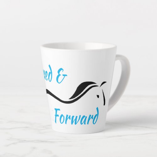Relaxed  Forward Latte Mug by Anna Blake