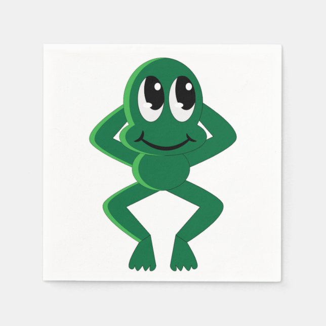 RELAXED FROG PAPER NAPKINS (Front)