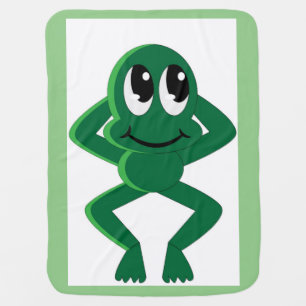 RELAXED FROG RECEIVING BLANKET