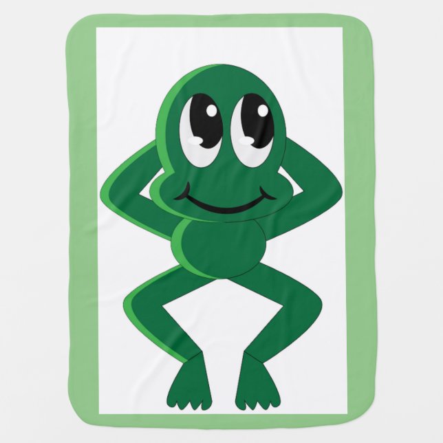 RELAXED FROG RECEIVING BLANKET (Front)