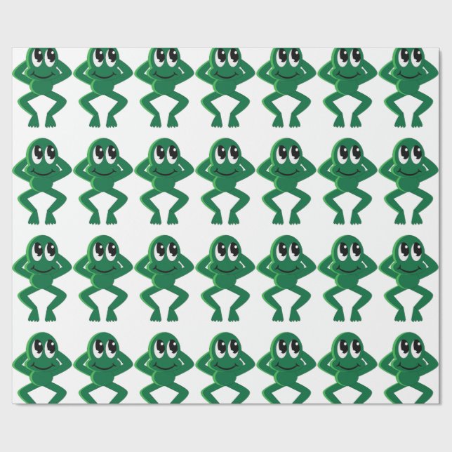 RELAXED FROG WRAPPING PAPER (Flat)