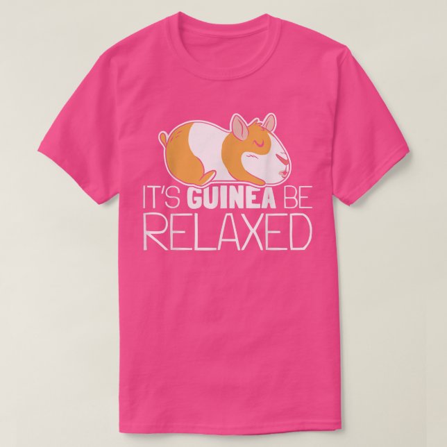 Relaxed Guinea Pig  T-Shirt (Design Front)