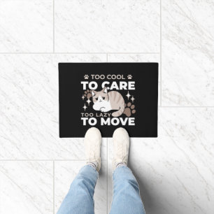 Relaxed & Lazy Vibes for Cat Lovers Design Doormat