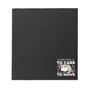 Relaxed & Lazy Vibes for Cat Lovers Design Notepad