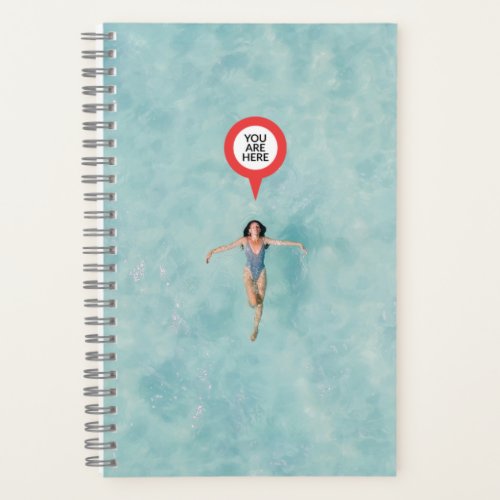 Relaxed Swimmer Spiral Notebook 