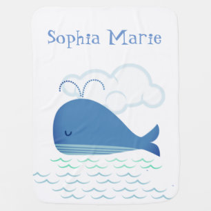 Relaxed Whale Baby Blanket