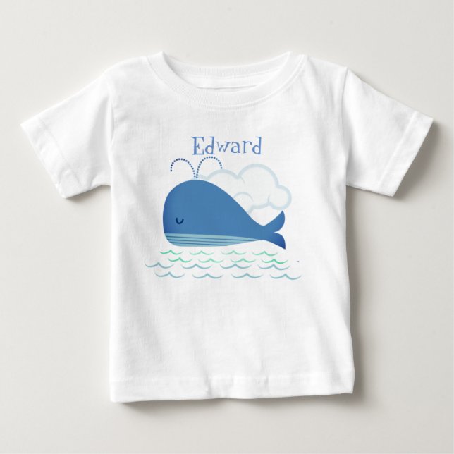 Relaxed Whale  Baby T-Shirt (Front)