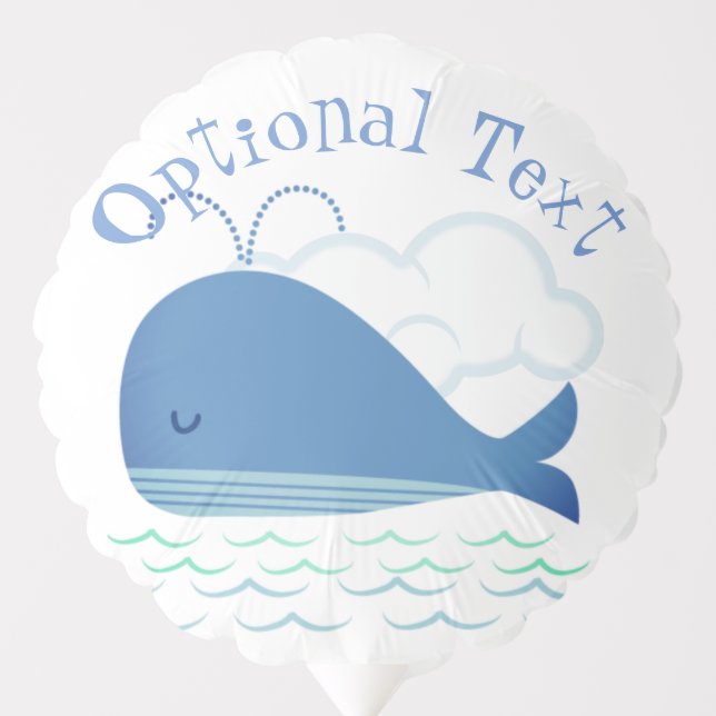 Relaxed Whale  Balloon (Front)