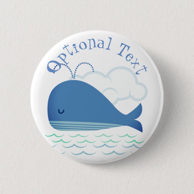 Relaxed Whale  Button (Front)