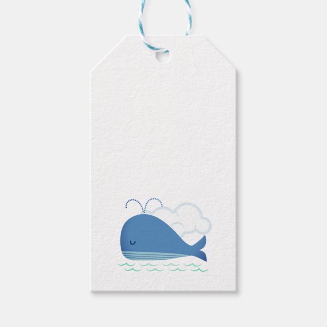 Relaxed Whale  Gift Tags (Front)