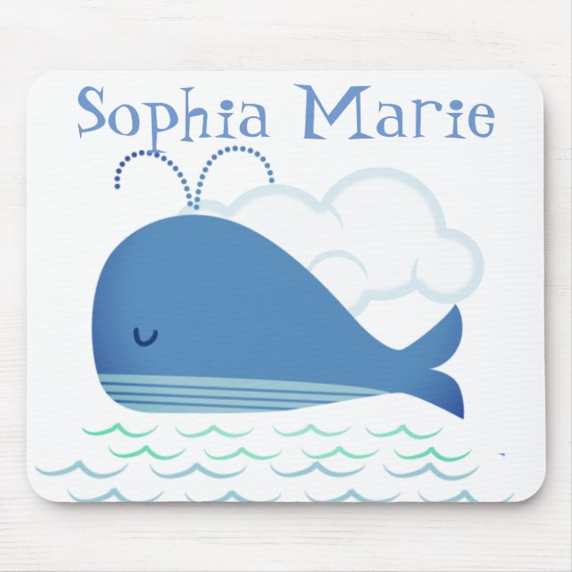 Relaxed Whale  Mouse Pad (Front)
