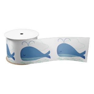 Relaxed Whale Satin Ribbon