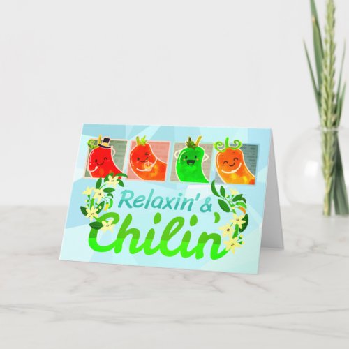Relaxin and Chilin _ Punny Garden Card