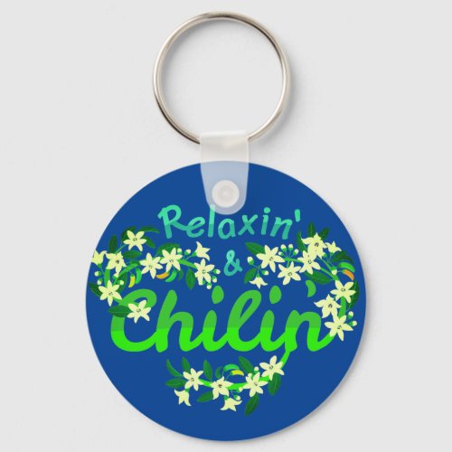 Relaxin and Chilin _ Punny Garden Keychain