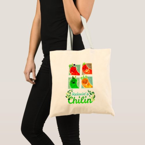 Relaxin and Chilin _ Punny Garden Tote Bag