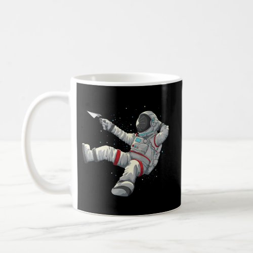 Relaxing Astronaut Spaceman Paper Airplane Coffee Mug