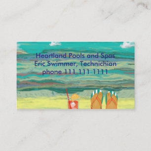 Relaxing at the Beach, Customizable Business Card