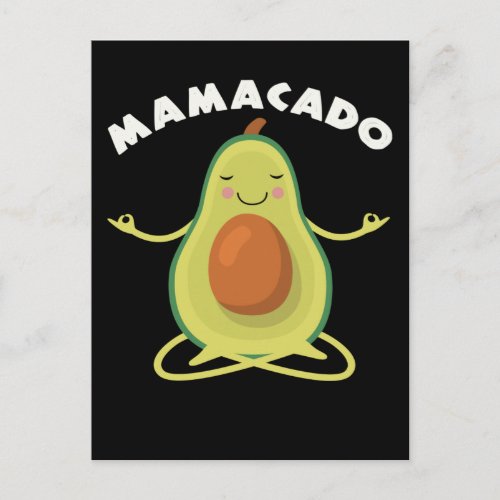 Relaxing Avocado Yoga Mother Postcard