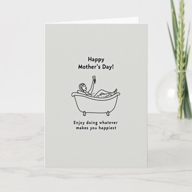 Relaxing Bath Time Card (Front)