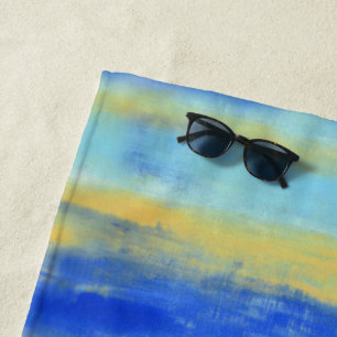 Relaxing Beach Aqua Turquiose Nautical Towel