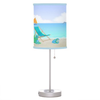 Relaxing Beach Table Lamp by TheHomeStore at Zazzle