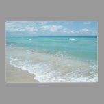 Relaxing Blue Beach Ocean Landscape Nature Scene Placemat