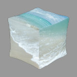 Relaxing Blue Beach Ocean Landscape Nature Scene Pouf